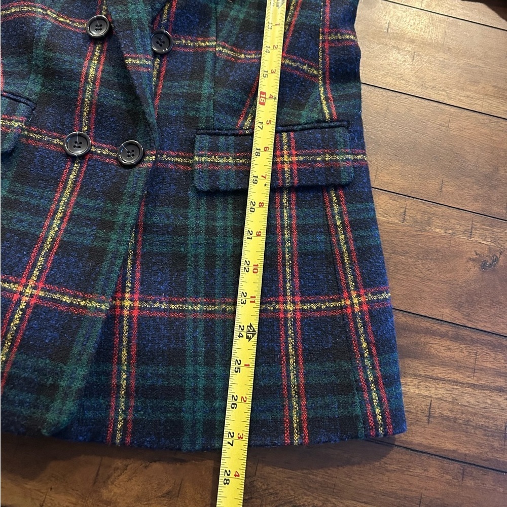 Talbots Plaid Multicolor Wool Blend Relaxed Boucle Blazer Size 4  P214019017 - Picture 7 of 13
